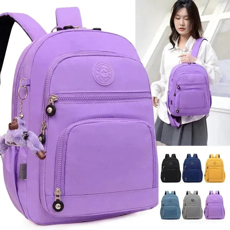 Stylish Korean Multi-Layer Backpack for Women & Men - Trendy Laptop Bag for College, Travel & Work - Durable & Water-Resistant School Backpack