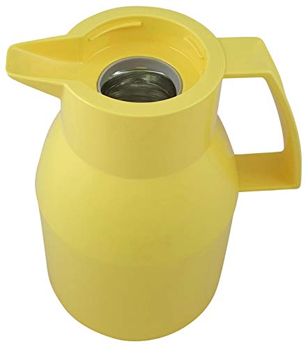 Helios 1L Yellow Vacuum Jug - Perfect for Coffee & Tea Storage