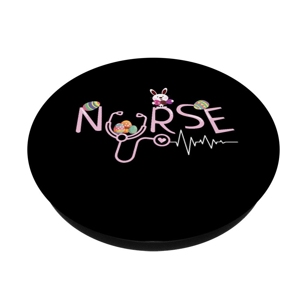 Premium Nurse Gifts - Stethoscope & Easter Bunny Egg Design PopSockets PopGrip for RN, CNA | Swappable Phone & Tablet Grip for Healthcare Professionals | Perfect for Hospitals, Clinics & Nursing Schools