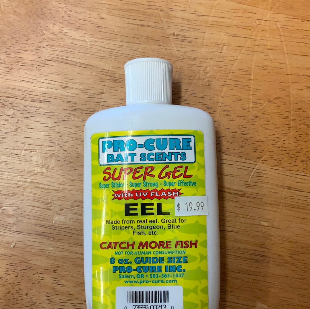 Pro Cure Bait Scents Super Gel - Premium Fish Attractant for Bass, Trout & Walleye - Ideal for Freshwater & Saltwater Fishing Lures