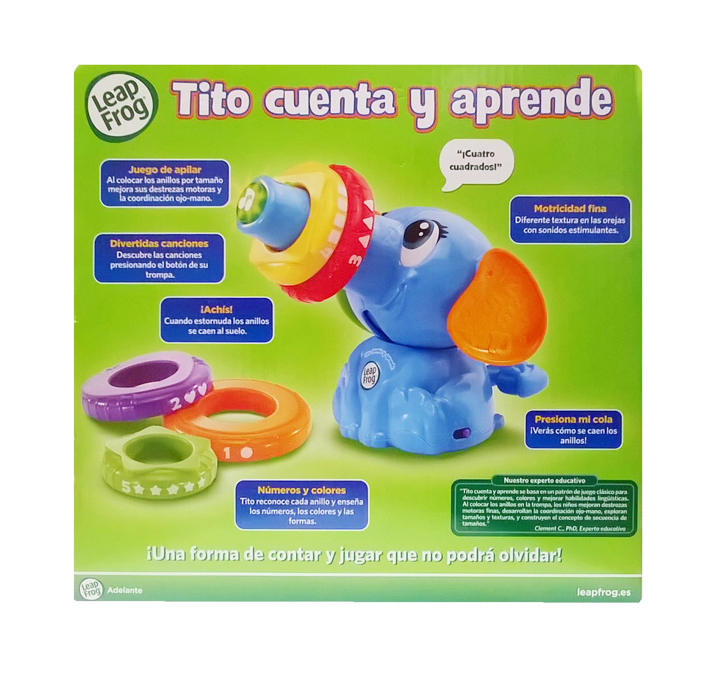 Cefa Toys - Tito Count & Learn Educational Toy, Multicolor (705) - Fun Math Learning for Toddlers & Preschoolers at Home or Classroom