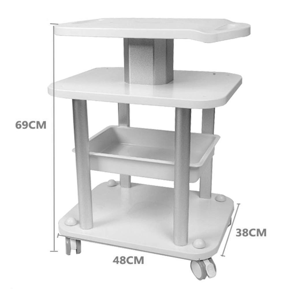 Multifunction Portable Hand Truck - Modern Salon Rolling Utility Cart with Wheels & Casters, 50Kg Capacity | Beauty Salon, Spa, Home & Office Use