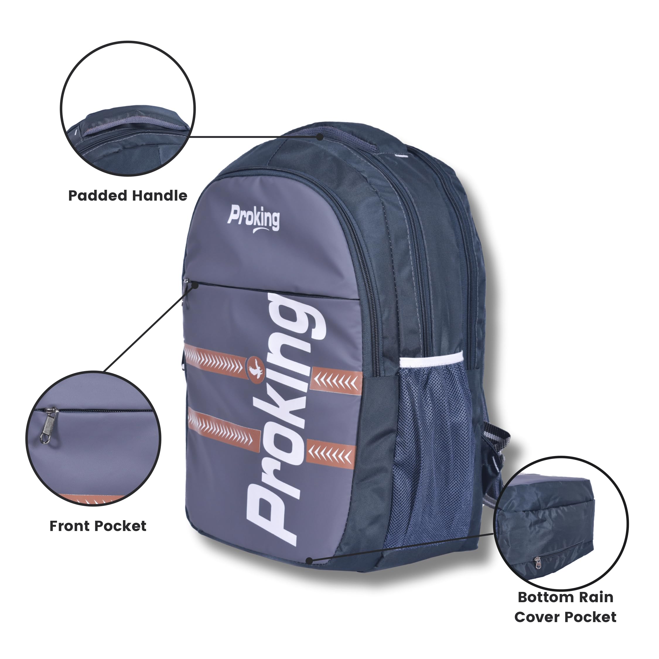 Proking Voyager Water Resistant Backpack - Durable School Backpack for Kids & College Students, Perfect for Travel, Hiking & Outdoor Adventures - Ideal for Daily Use, Commuting & Weekend Getaways