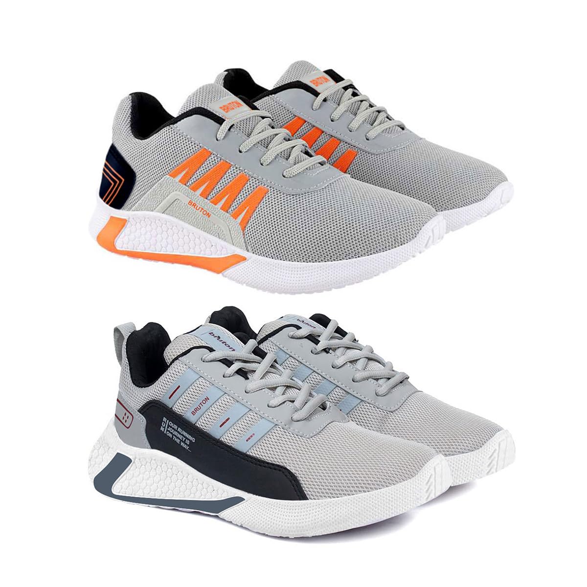 BRUTON Men's Athletic Running Shoes - Lightweight Gym & Training Shoes for Workouts, Jogging, Travel - Comfortable Walking Shoes for Daily Use & Sports Activities