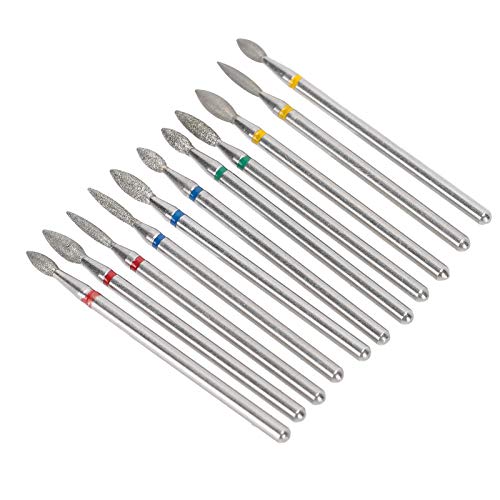 11Pcs Professional Nail Drill Kit for Manicure & Pedicure - Electric Nail Polishing Tool with Multiple Bits for Nail Removal, Salon & Home Foot Care (Perfect for DIY Nail Art & Professional Salon Use)