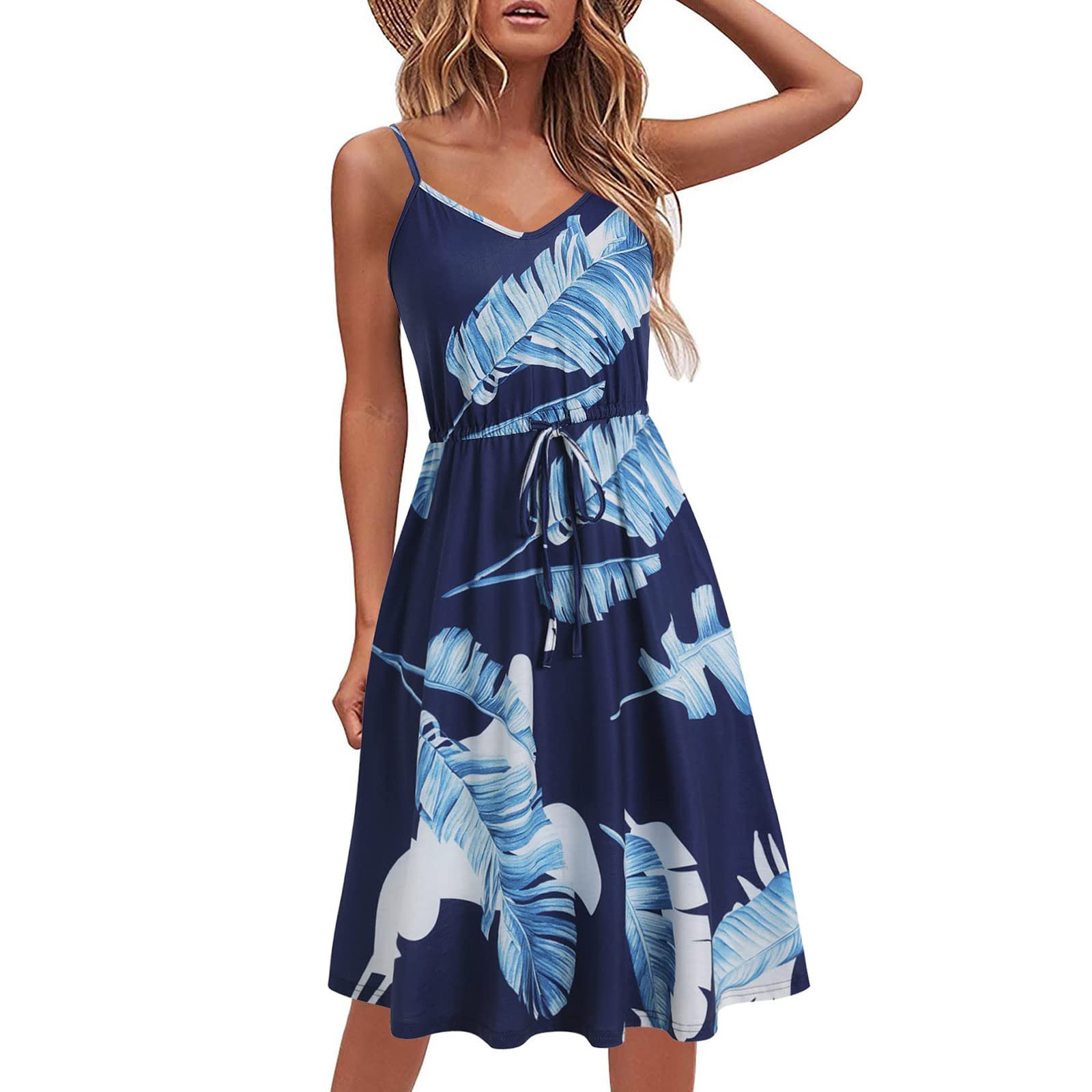 2022 Summer Floral Dresses for Women - Casual Cold Shoulder Boho T-Shirt Dress with Sexy Hollow Out Vintage Graphic | Perfect for Beach Vacations, Date Nights & Summer Festivals