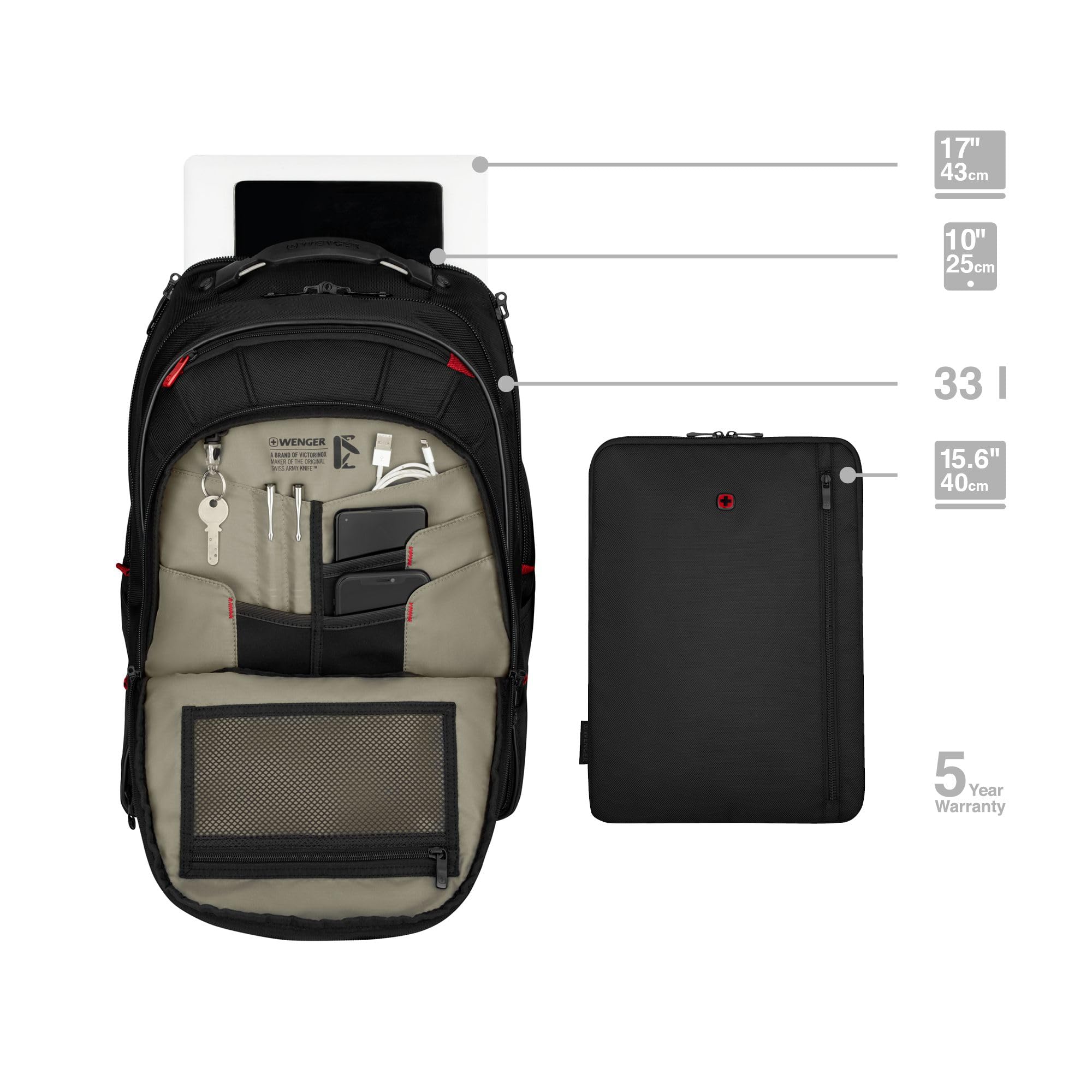 WENGER Carbon Pro Laptop Backpack for 17