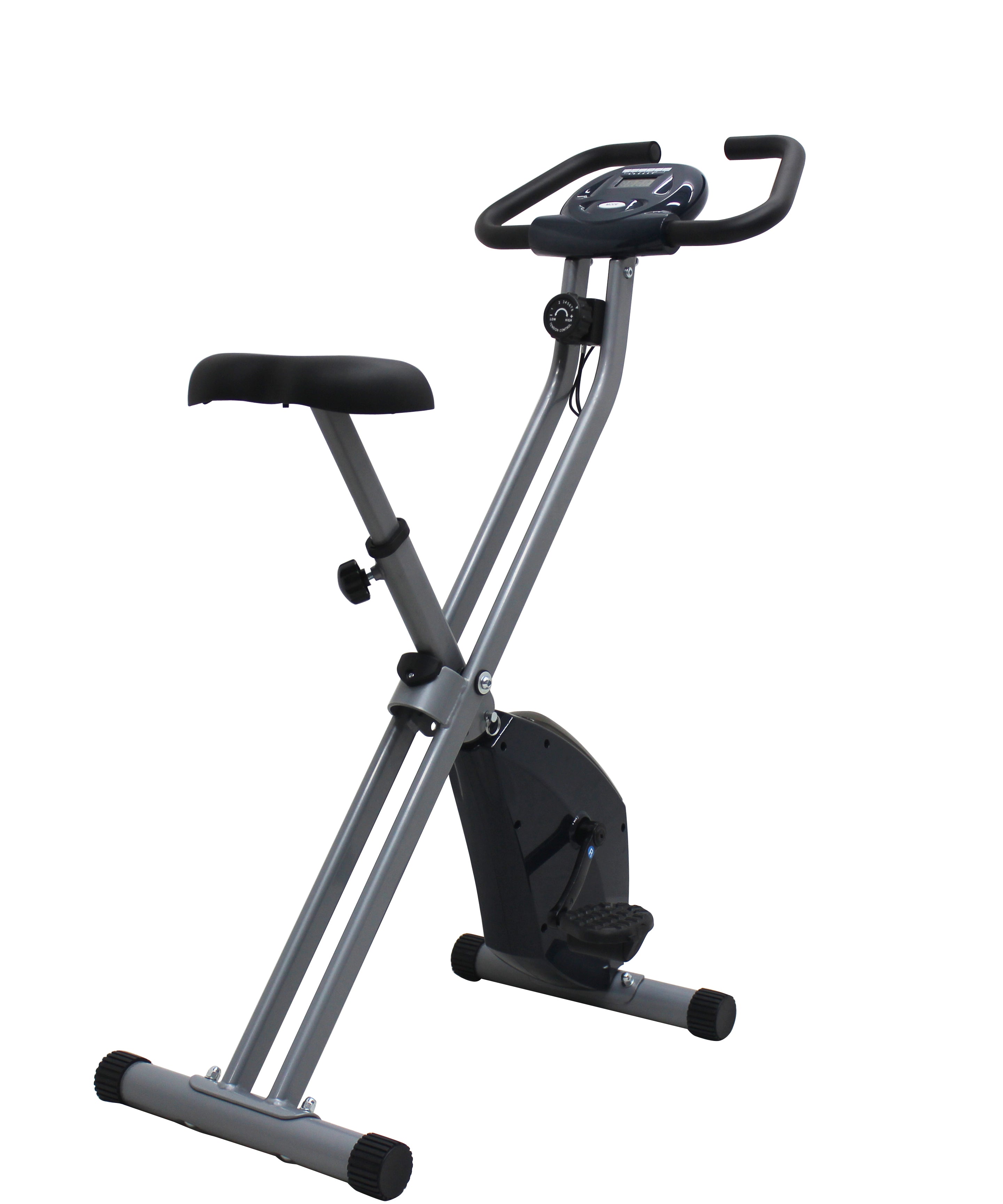 iLIVING ILG 900 Folding Upright Exercise Bike with Digital Calorie Counter - Compact Home Gym Equipment for Cardio Workouts & Small Spaces
