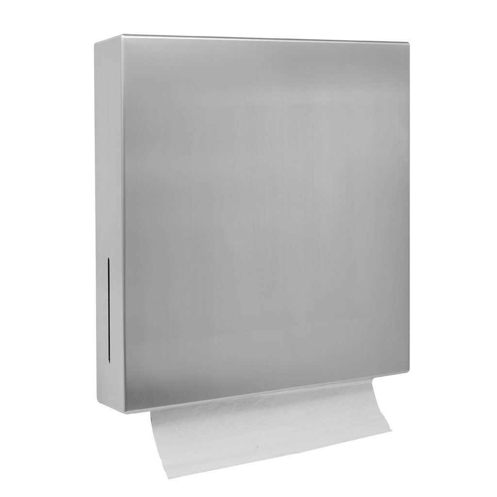 Bobrick B 9262 Fino Collection Surface Mounted Paper Towel Dispenser - Commercial Grade Hand Towel Holder for Restrooms, Kitchens & Offices - Durable Stainless Steel Design