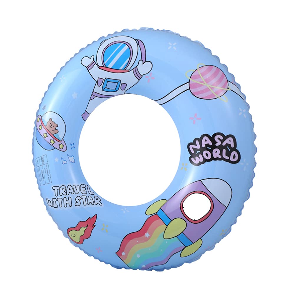 VALICLUD Inflatable Bunny Toy Swim Ring - Cartoon Bunny Spaceman PVC Pool Float for Kids & Adults, Perfect for Swimming, Beach, and Pool Fun