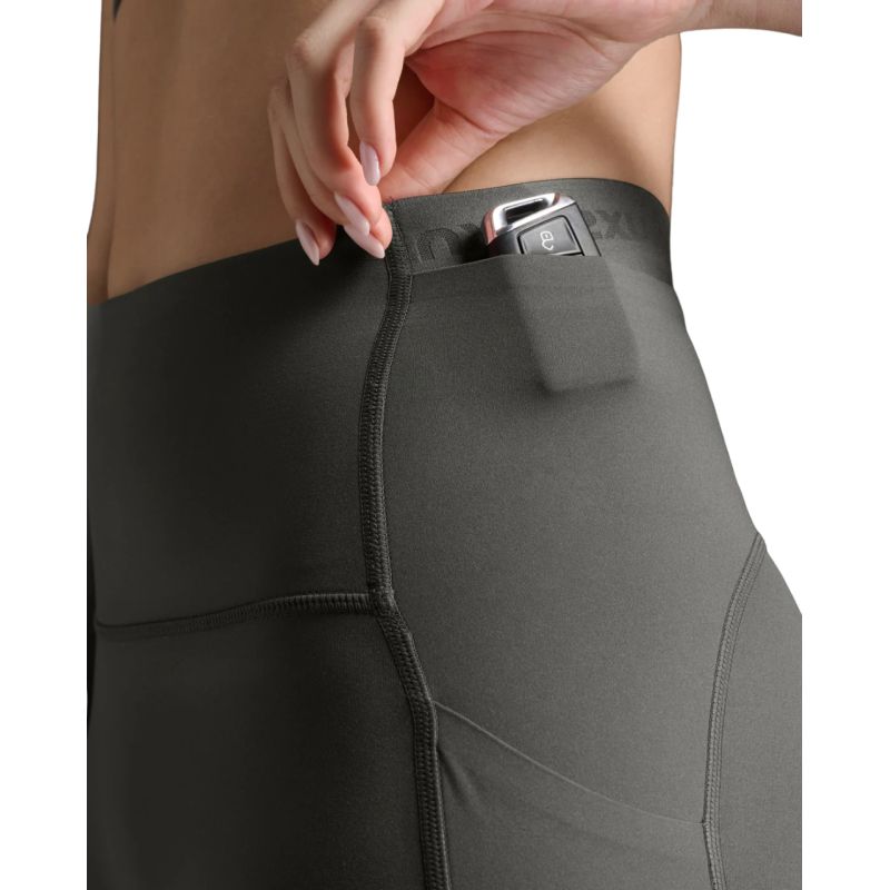 2XU Women's High Waist Compression Tights - Form Stash Running & Workout Leggings for Yoga, Gym & Athletic Performance