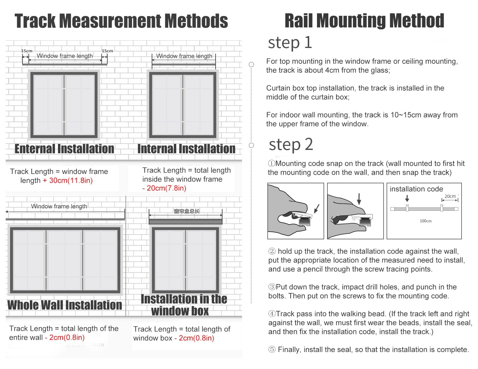 Heavy Duty Aluminum Ceiling Curtain Track System - White Hospital & RV Curtain Rail for Room Dividers - Wall/Ceiling Mount Curtain Rod with Bearings for Thick Fabric Drapes - Perfect for Medical Facilities, Campers & Home Room Partitions
