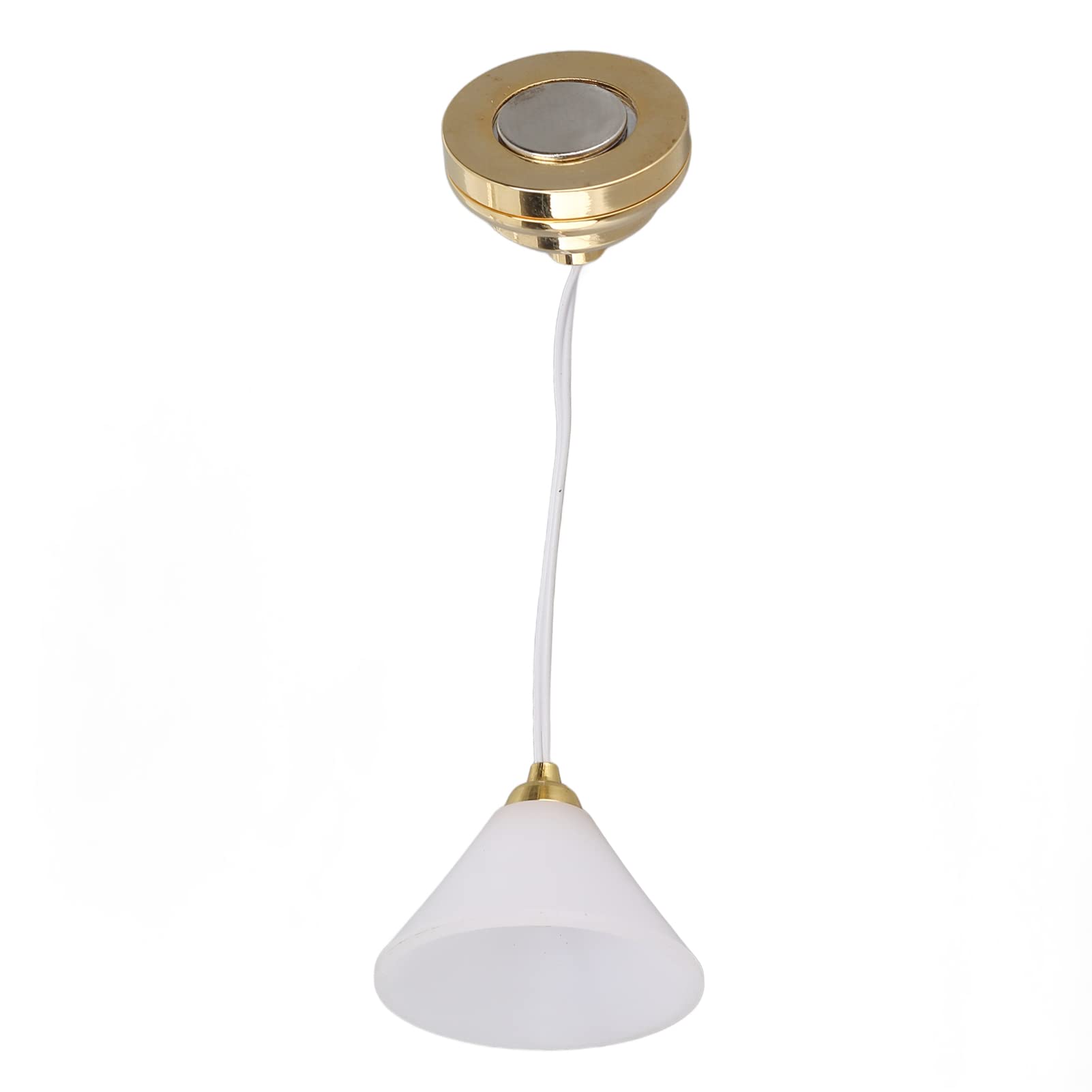 1:12 Mini LED Dollhouse Ceiling Lamp - Battery Powered Hanging Chandelier & Table Light for Dollhouse Lighting Accessories - Perfect for Dollhouse Decor, Miniature Room Displays, and Model House Lighting