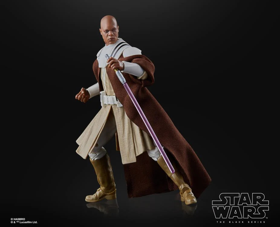 Star Wars The Black Series Mace Windu (Clone Wars) Exclusive 6-Inch Action Figure - Collectible Toy for Fans & Display, Perfect for Cosplay & Gift Giving