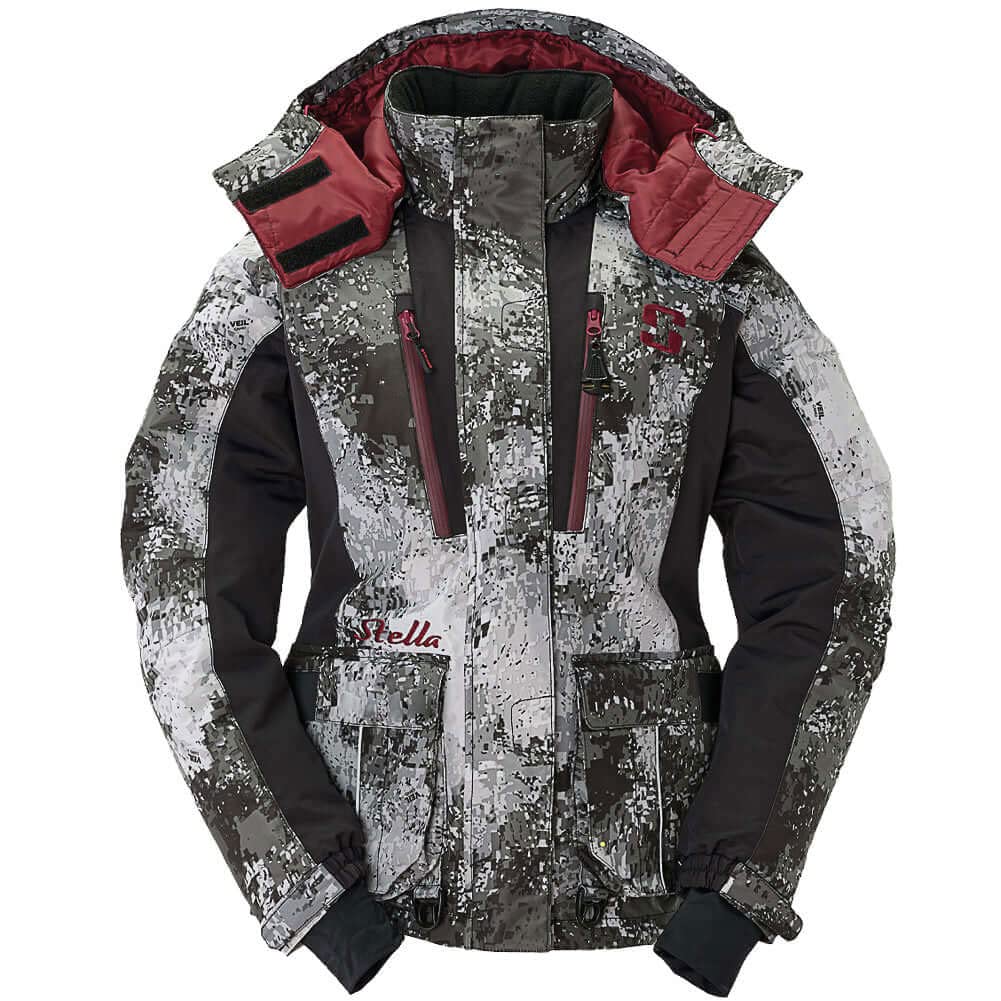 Striker Women's Stella Insulated Windproof Water-Resistant Winter Jacket with Removable Hood - Warm Outdoor Coat for Ice Fishing, Snowboarding & Cold Weather Activities