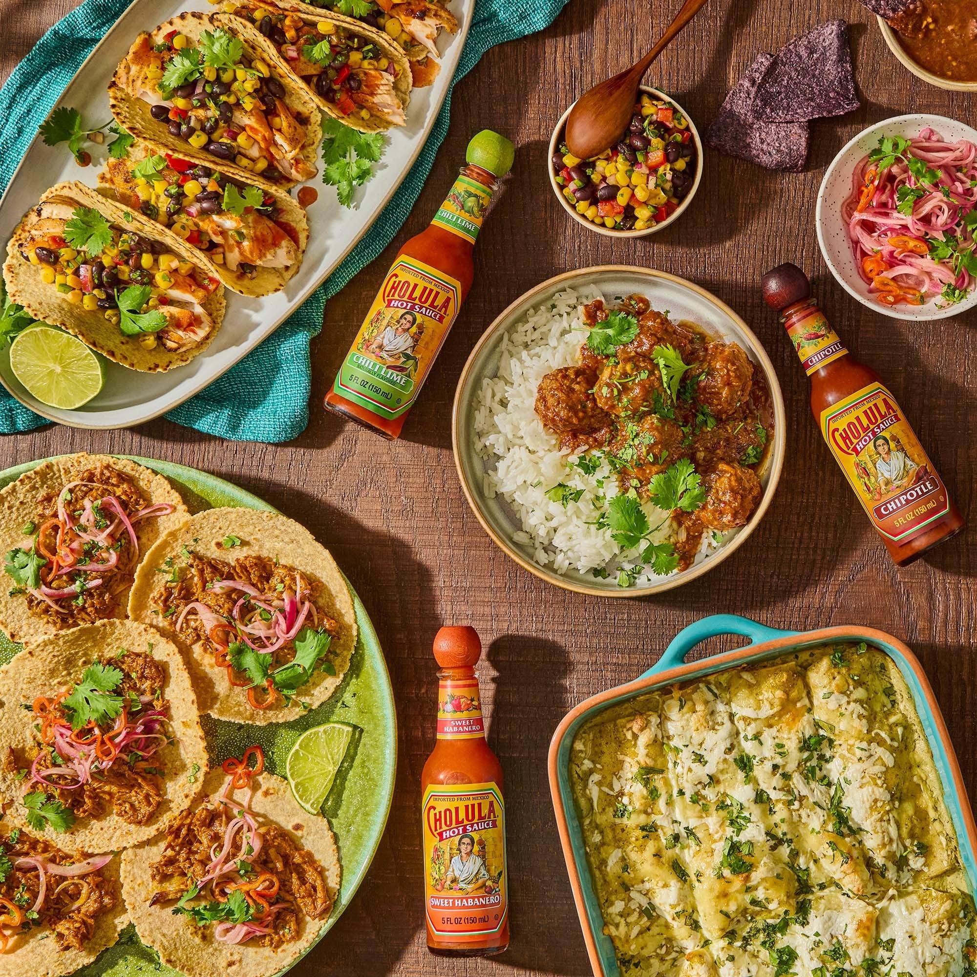 Cholula Hot Sauce Chili Lime Flavor - Kosher Certified, 5 fl oz (6-Pack) - Perfect for Tacos, Wings, and Mexican Cuisine