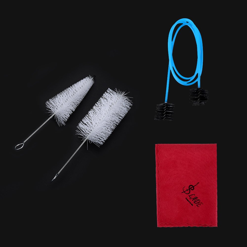 **4-Piece Trumpet Cleaning Kit - Mouthpiece Brush, Valve Brush, Flexible Brush & Cleaning Cloth for Professional Trumpet Maintenance & Care**    *(Perfect for Musicians, Band Students & Trumpet Players - Keep Your Instrument Clean & Shiny!)*