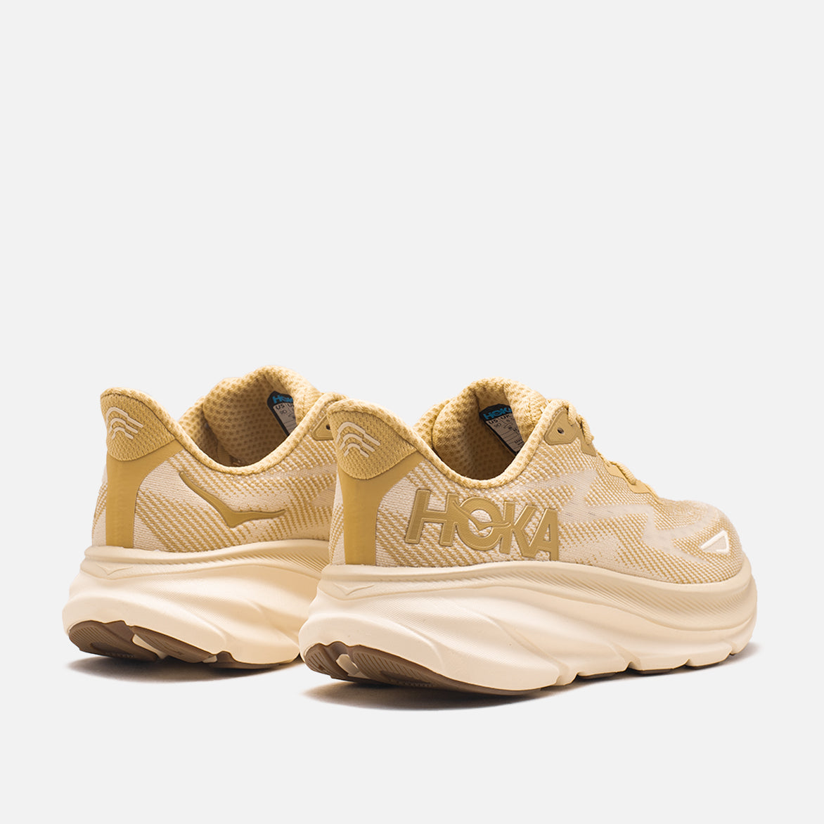 HOKA Clifton 9 Running Shoes for Men & Women - Wheat/Shifting Sand - Lightweight Cushioned Road Shoes for Marathon, Jogging & Daily Workouts
