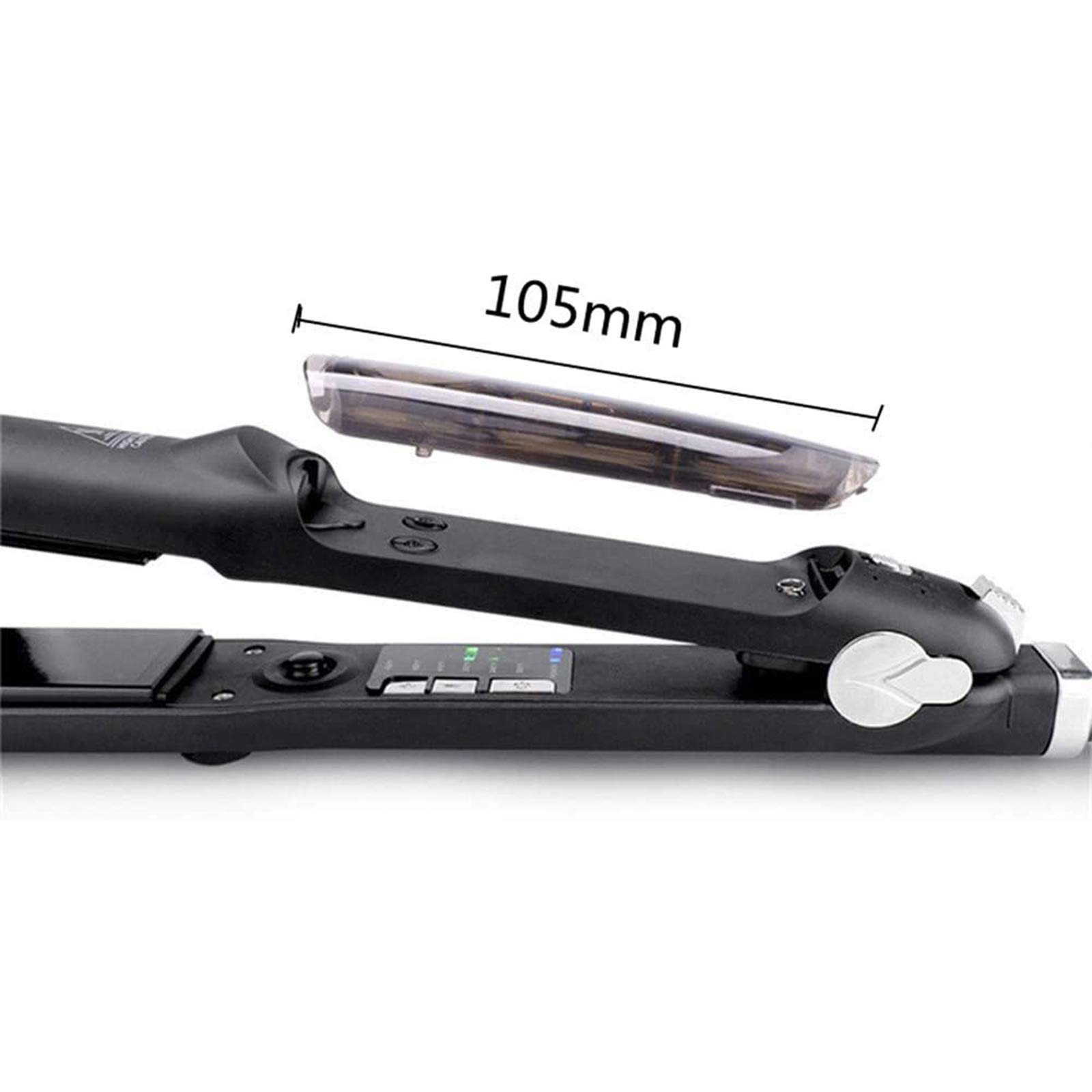 Professional Ceramic Curling Iron with Adjustable Heat Settings - Create Shiny Smooth Curls & Waves for Salon-Quality Styling at Home or On-The-Go