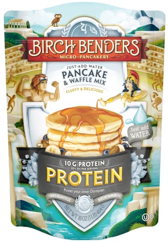 Birch Benders High Protein Pancake & Waffle Mix with Whey - 16 Oz | Quick Breakfast, Post-Workout Meal, Family Brunch