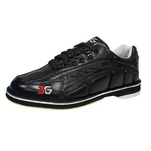 3G Men's Tour Ultra Black Right Hand Bowling Shoes - Comfortable & Durable for Competitive Bowling & League Play