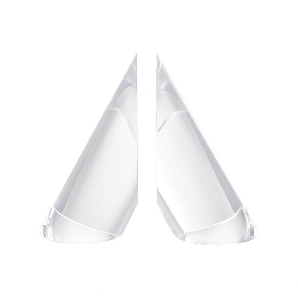Elk Home 2225-012/S2 Crystal Bookends - Elegant Book Holders for Office & Home Decor, Perfect for Bookshelves, Desks and Gift Giving