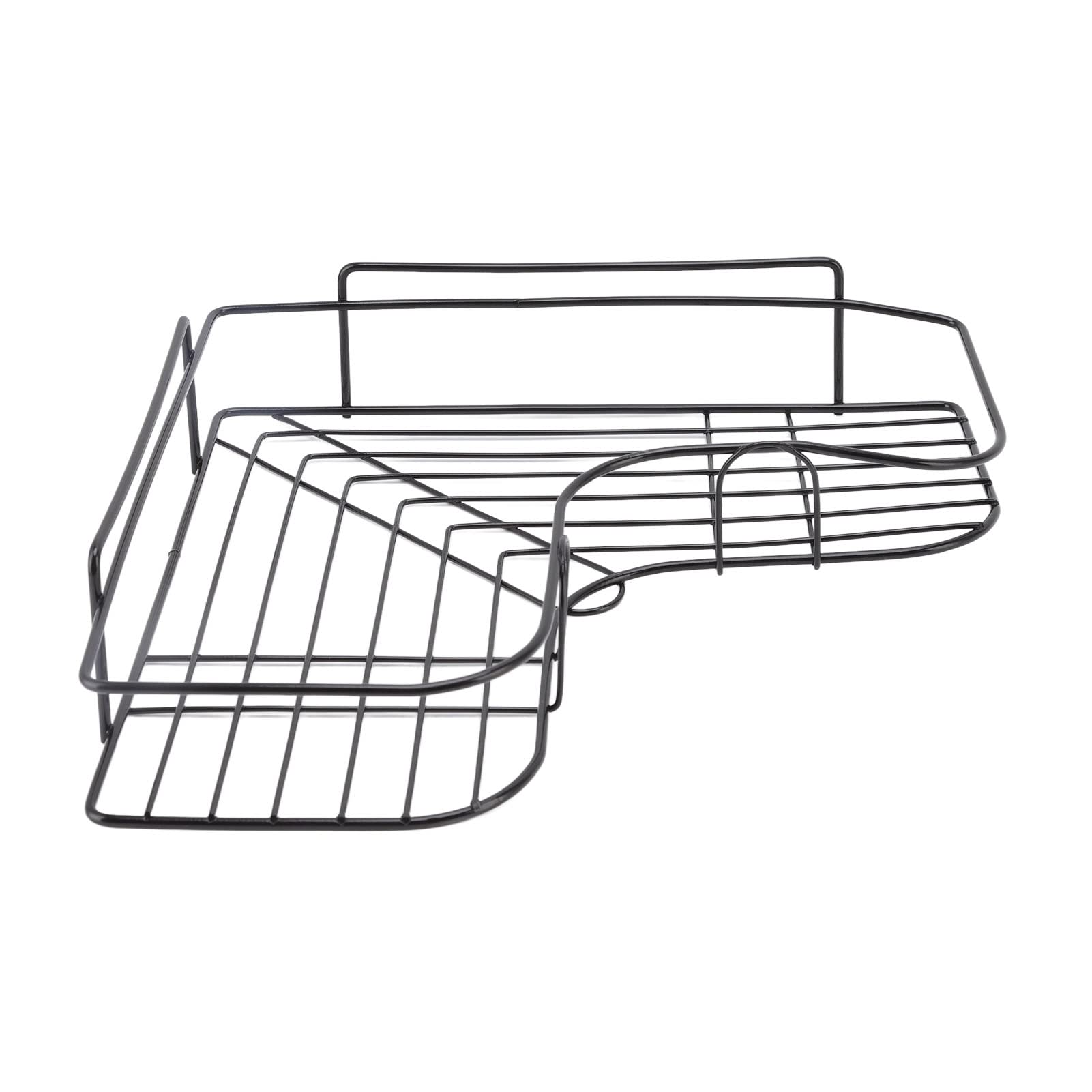 Heavy Duty Iron Wall Mounted Corner Shelf - Bathroom, Shower, Kitchen & Living Room Storage Organizer | Space Saving Rack for Toiletries, Plants & Home Decor | Perfect for Small Spaces & Apartment Organization | Ideal for Bathroom Essentials, Kitchen Spices & Living Room Decor | Great for Organizing Bathroom Supplies, Kitchen Utensils & Living Room Accessories | Use in Bathroom for Towels, Shower for Soap Dispensers, Kitchen for Spice Jars & Living Room for Picture Frames