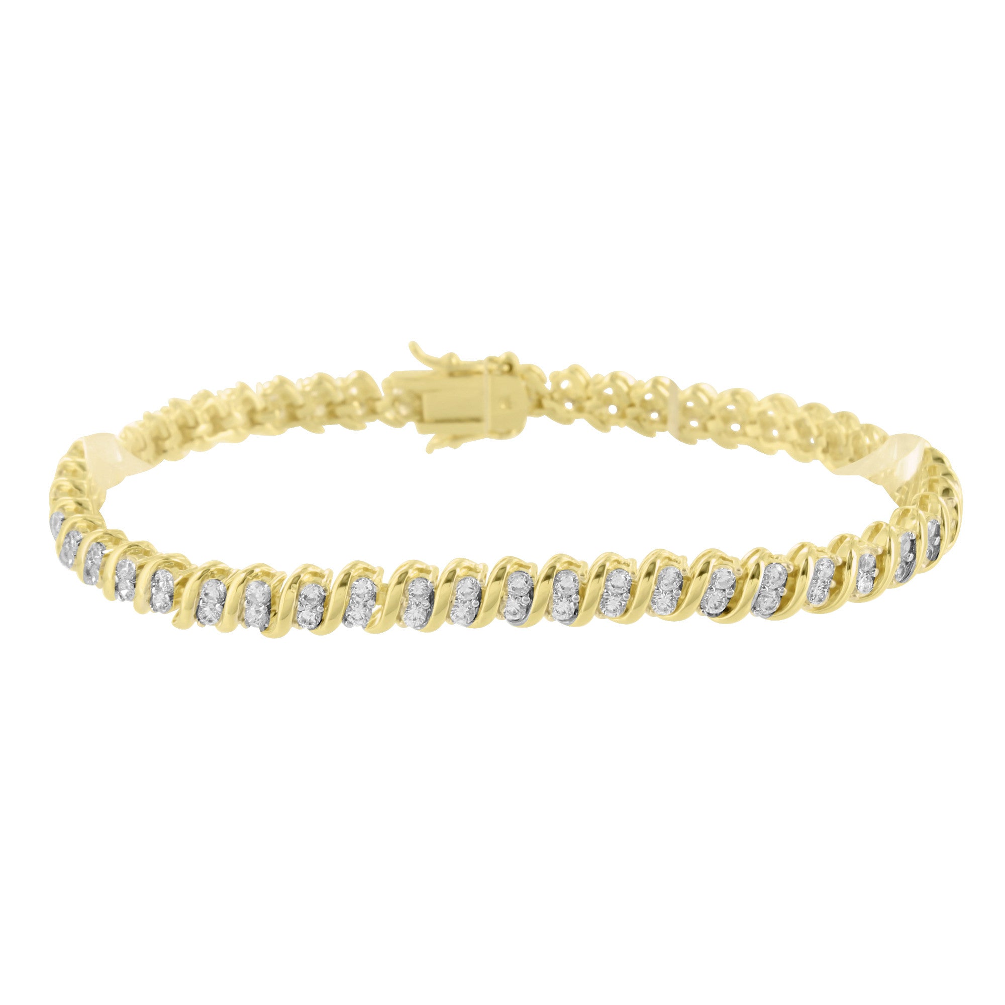 14K Yellow Gold Lab Diamond Bracelet for Women - Elegant & Durable Jewelry for Weddings, Anniversaries & Special Occasions