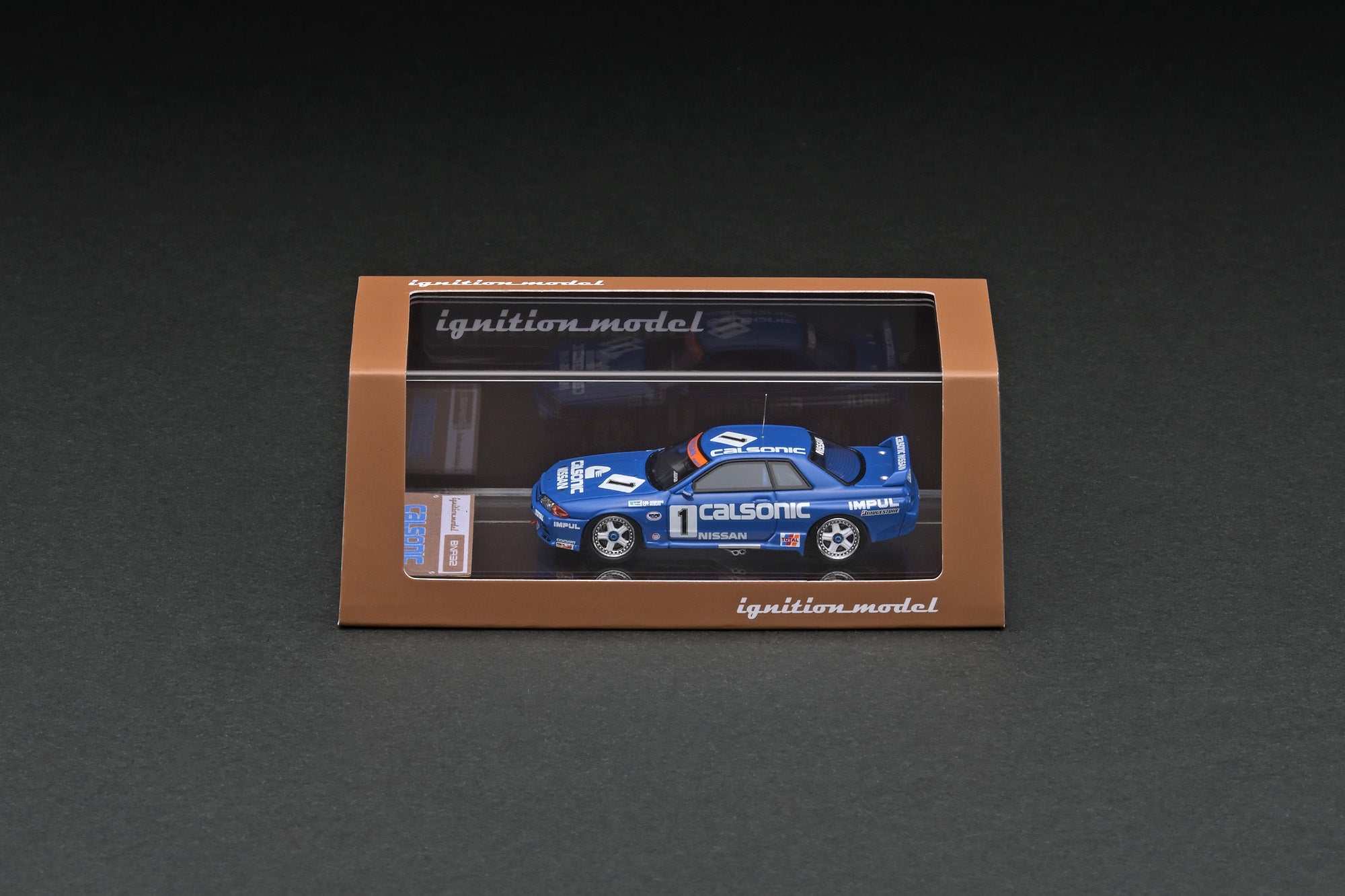 1:64 Scale Nissan Skyline GT-R (R32) Calsonic #1 1991 JTC Diecast Model Car - Collectible Racing Vehicle for Display & Racing Enthusiasts