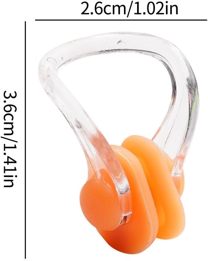JJLFresheners Waterproof Nose Clip - Soft Silica Gel Swimming Nose Plugs for Kids & Adults - Comfortable Nose Protector for Swimming, Snorkeling & Water Sports (White)