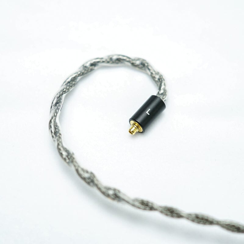 BGVP Gray Rose 5N Single Crystal Copper Silver Plated Shielded Cable - High-Quality Audiophile Headphone Cable for Enhanced Music Listening Experience