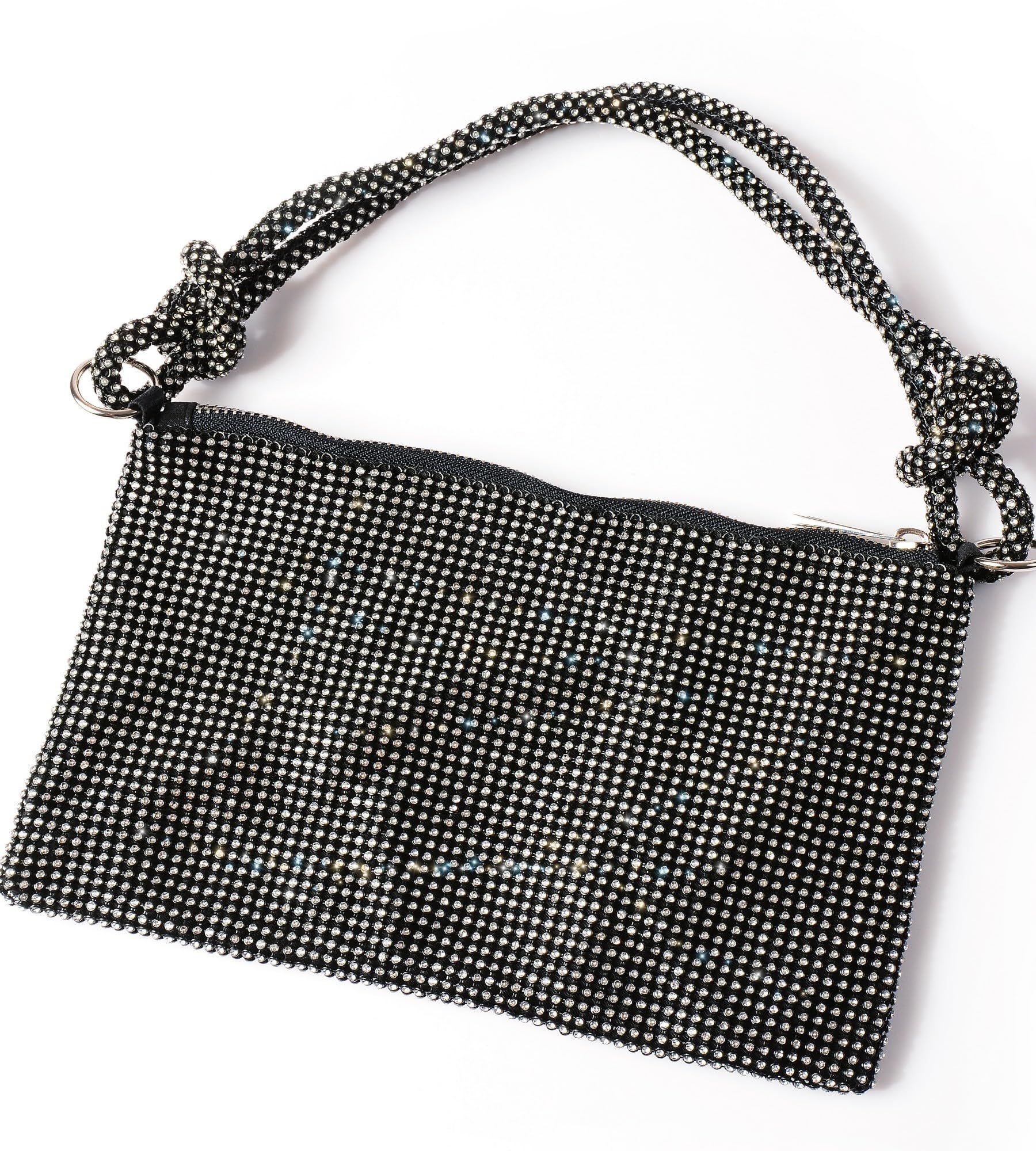 Sparkly Rhinestone Evening Clutch Purse for Women - Elegant Crystal Hobo Bag with Bling Shiny Design for Party, Club, Wedding & Special Occasions