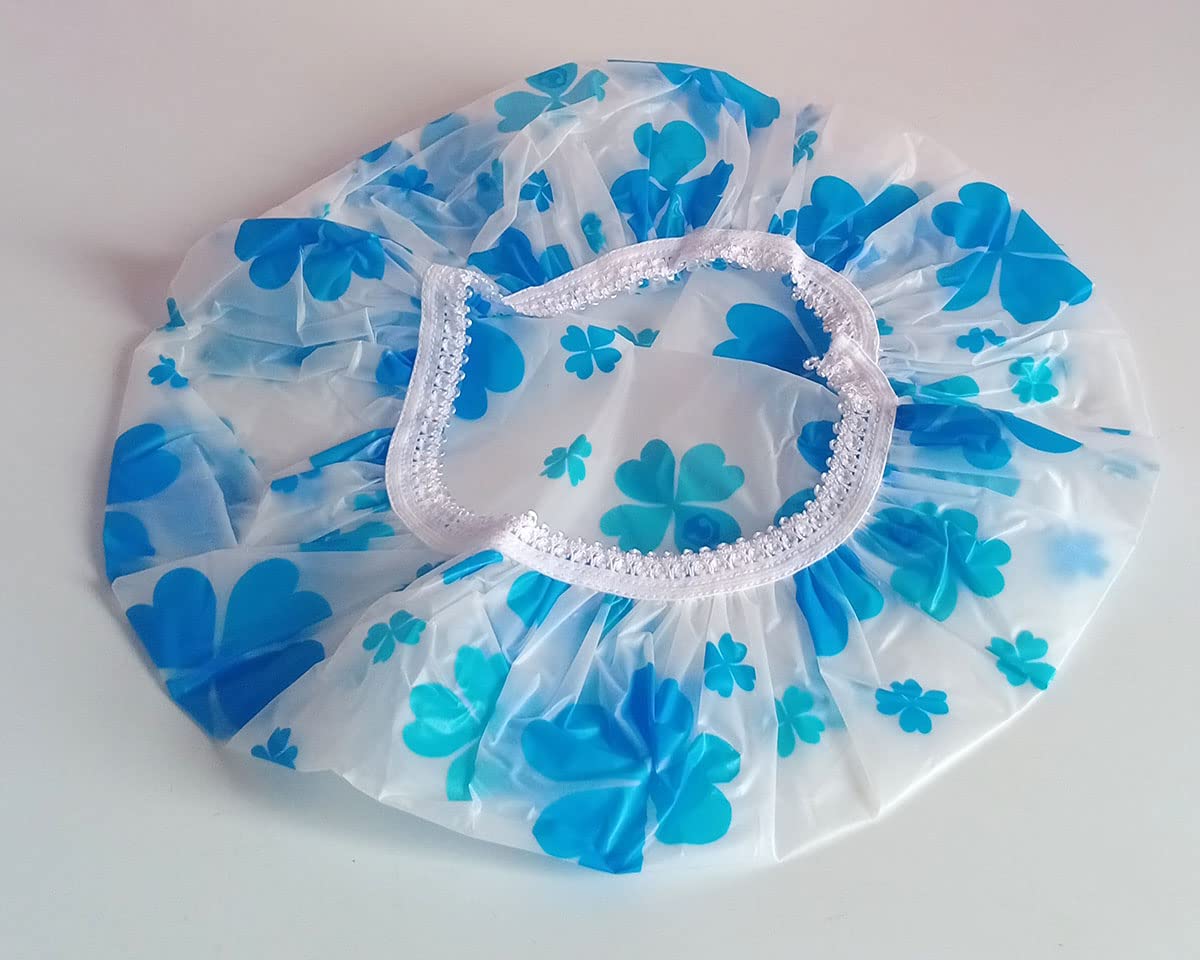 Waterproof Reusable Shower Cap for Women & Men - Soft Elastic Hair Protection for Bathing, Swimming, Spa - Perfect for Daily Use, Travel & Salon Visits