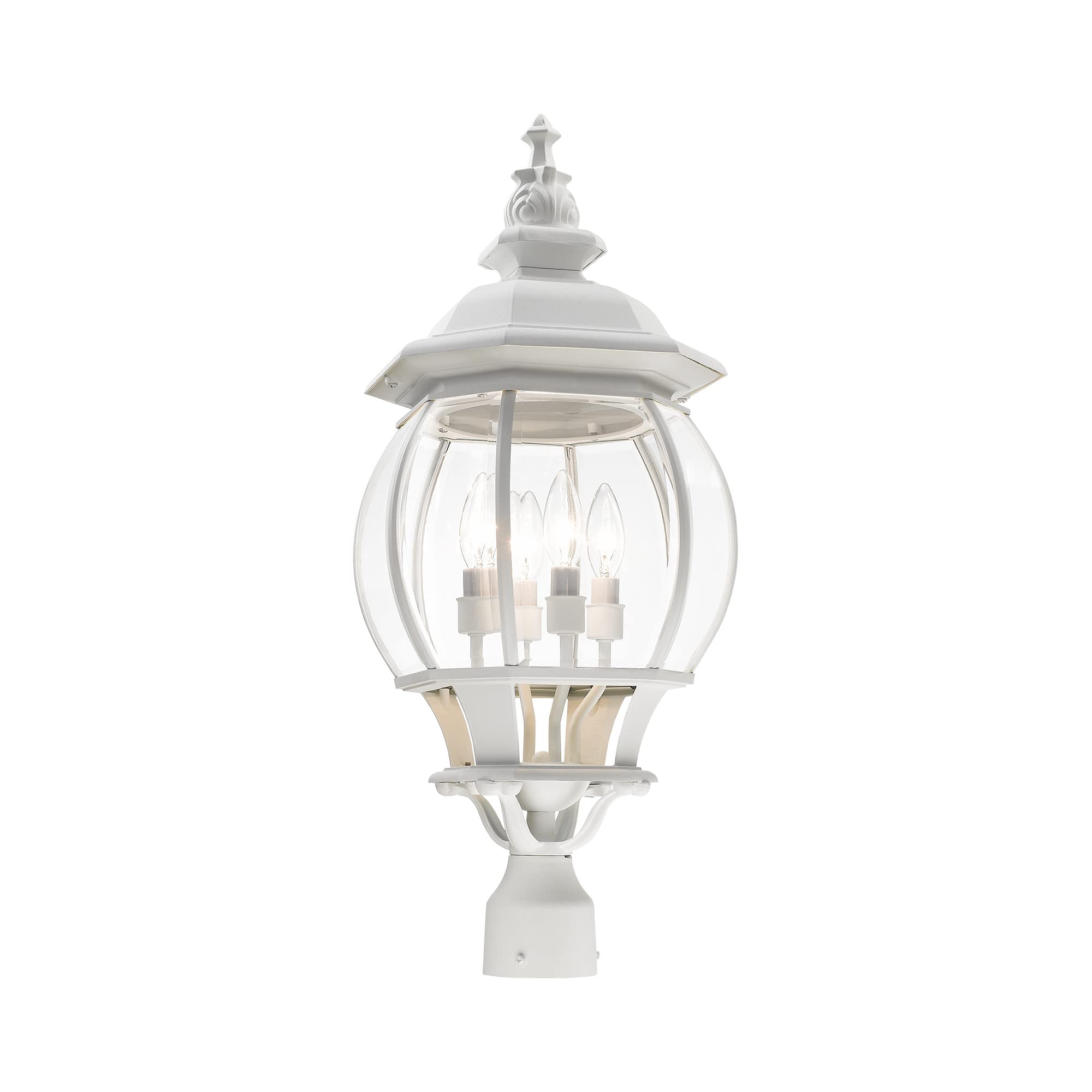 Livex Lighting 7703-14 Black Outdoor Post Top Lantern - 11.5