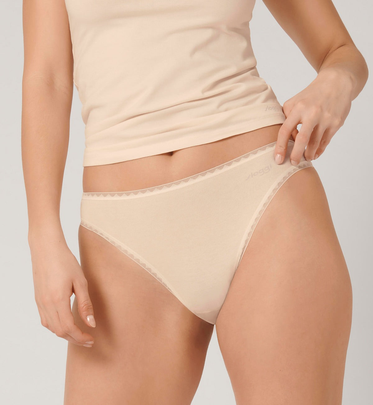 SLOGGI GO TAI 2-Pack Women's Comfortable Cotton Underwear - Perfect for Everyday Wear, Yoga & Lounge