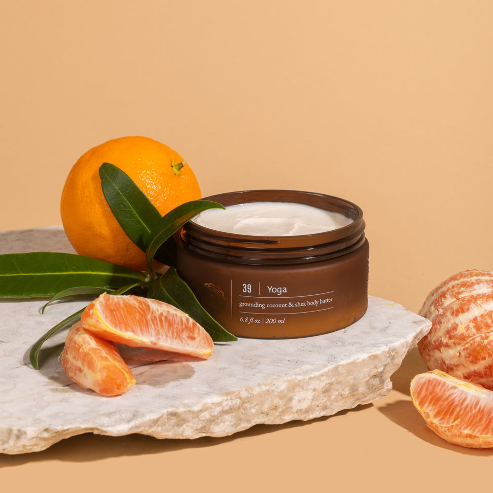 Organic Yoga Grounding Body Butter - Moisturizing & Relaxing Cream for Yoga, Meditation & Self-Care - Vegan & Cruelty-Free Skincare for Dry Skin