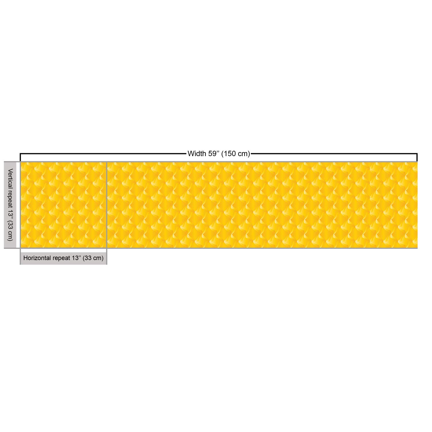 Ambesonne Yellow Fabric - Abstract Curving Lines & Swirls for Upholstery, Home Decor (2 Yards)