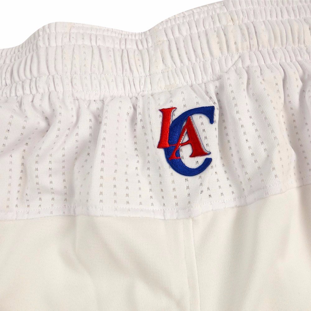 Adidas Los Angeles Clippers NBA Authentic On-Court Climacool Basketball Shorts for Men - White Team Game Jersey Shorts | Perfect for Basketball Games, Gym Workouts & Casual Streetwear