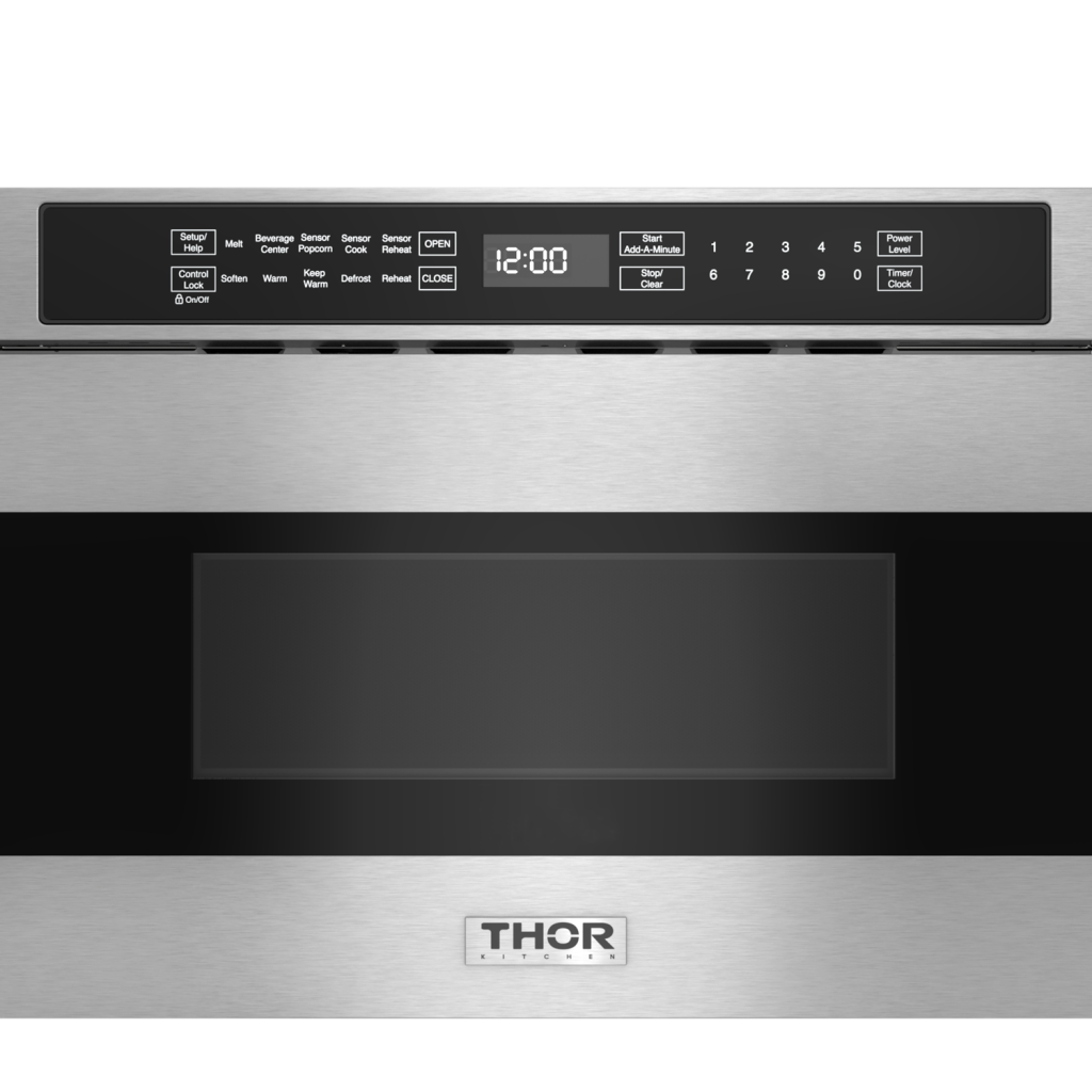 THOR Kitchen TMD3001 30 Inch Built-In Microwave Drawer - Stainless Steel, 1.2 cu.ft Capacity for Modern Kitchens & Small Spaces