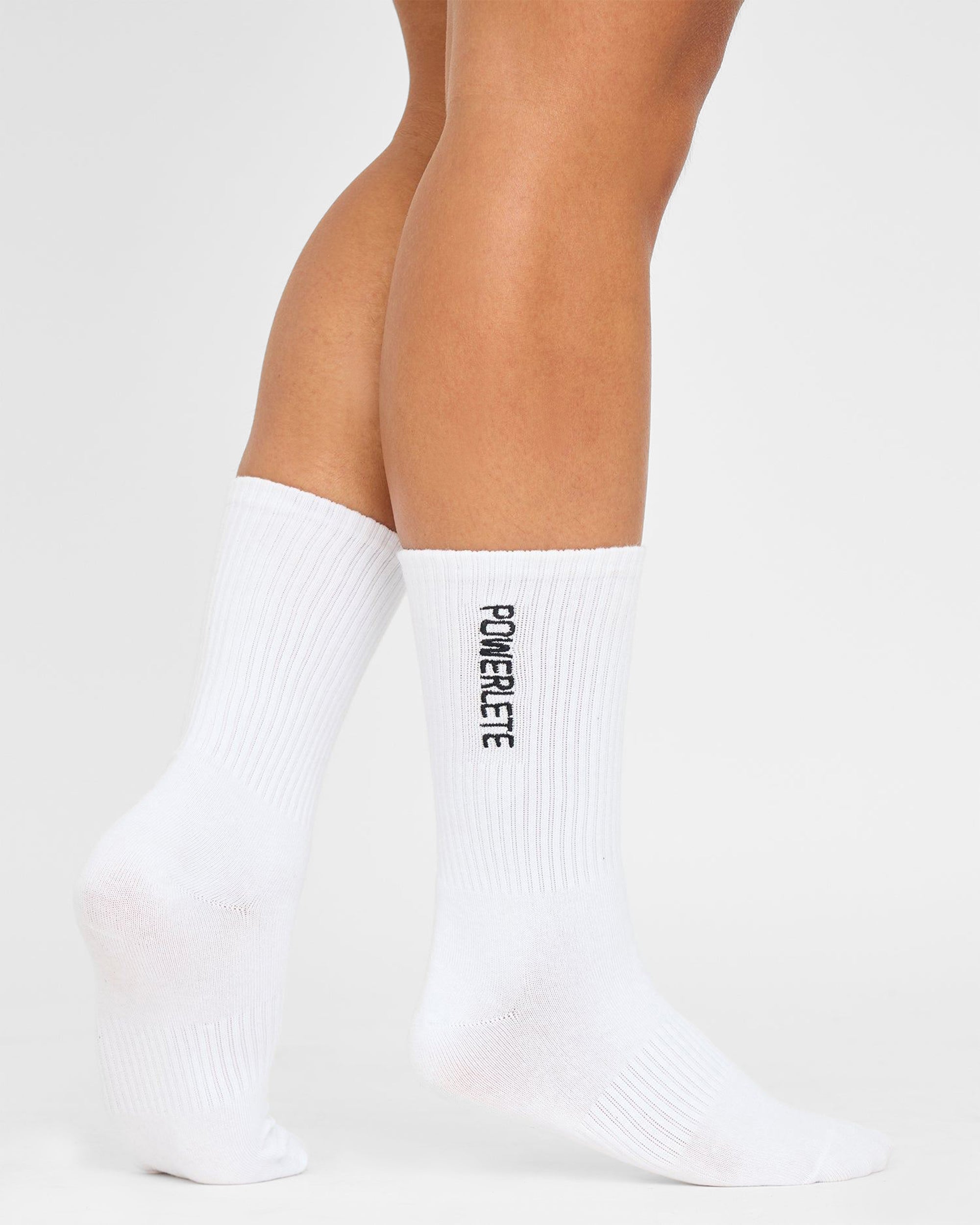 Premium Embroidered Crew Socks for Men & Women - Soft Cotton Comfortable Everyday Socks - Perfect for Work, Sports & Casual Wear