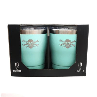 Calcutta Stainless Steel Double Wall Vacuum Insulated Tumbler 10oz (2-Pack) with Lid - Sea Foam | Hot & Cold Drink Travel Mug for Coffee, Tea, Water | Perfect for Office, Gym, Camping & Outdoor Activities