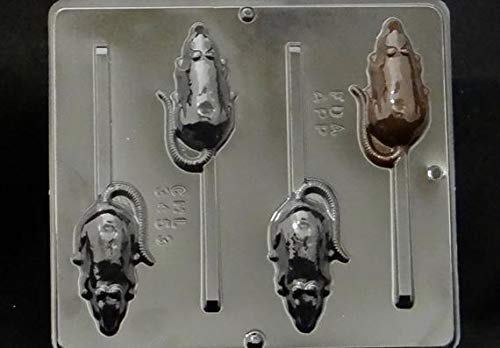 Mouse & Rat Shaped Lollipop Chocolate Candy Mold - Perfect for Halloween, Birthday Parties & DIY Candy Making