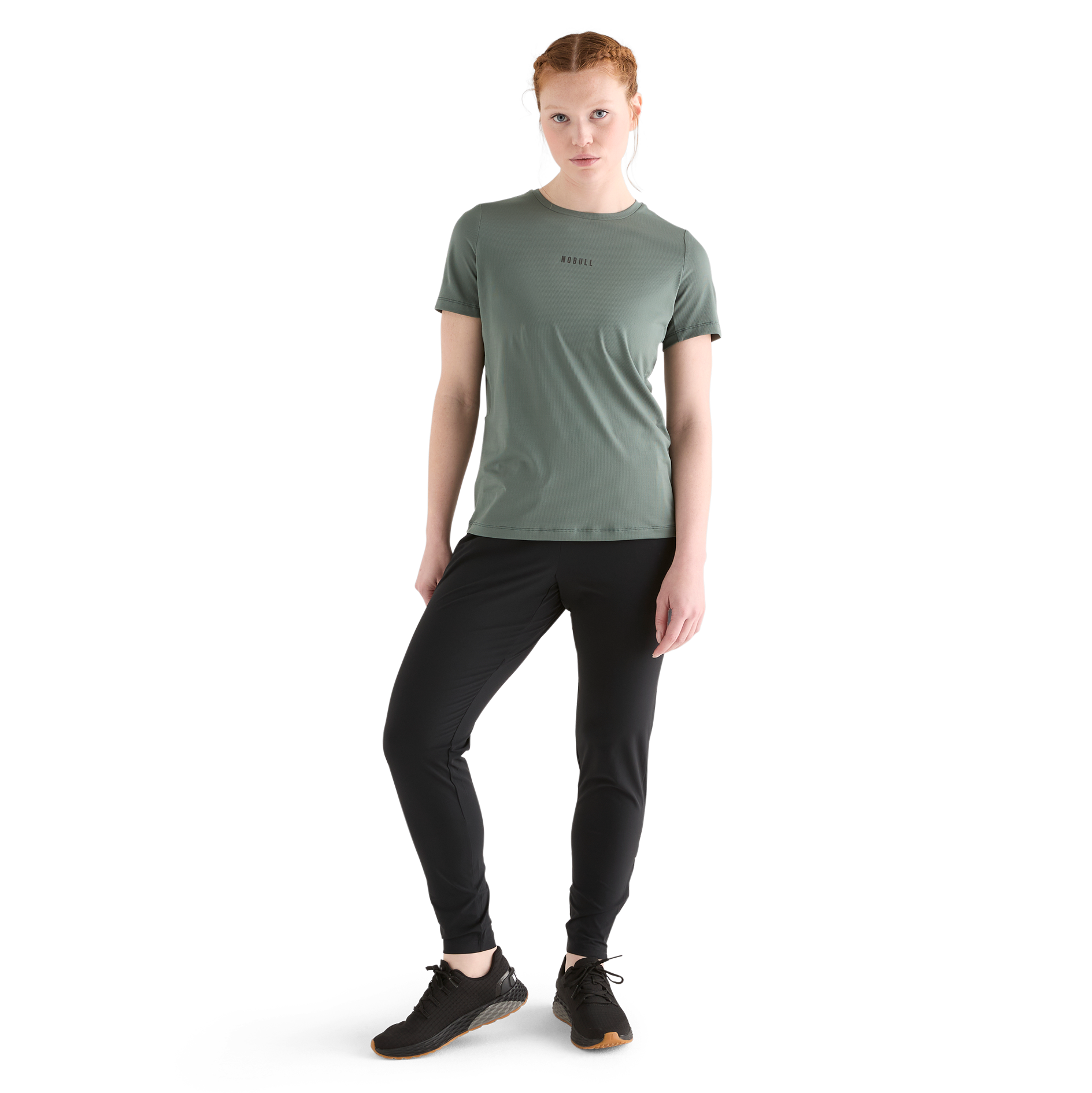 Deltapeak® Women's Micro Textured Tee - Soft & Breathable Short Sleeve Shirt for Casual Wear, Workout & Everyday Comfort