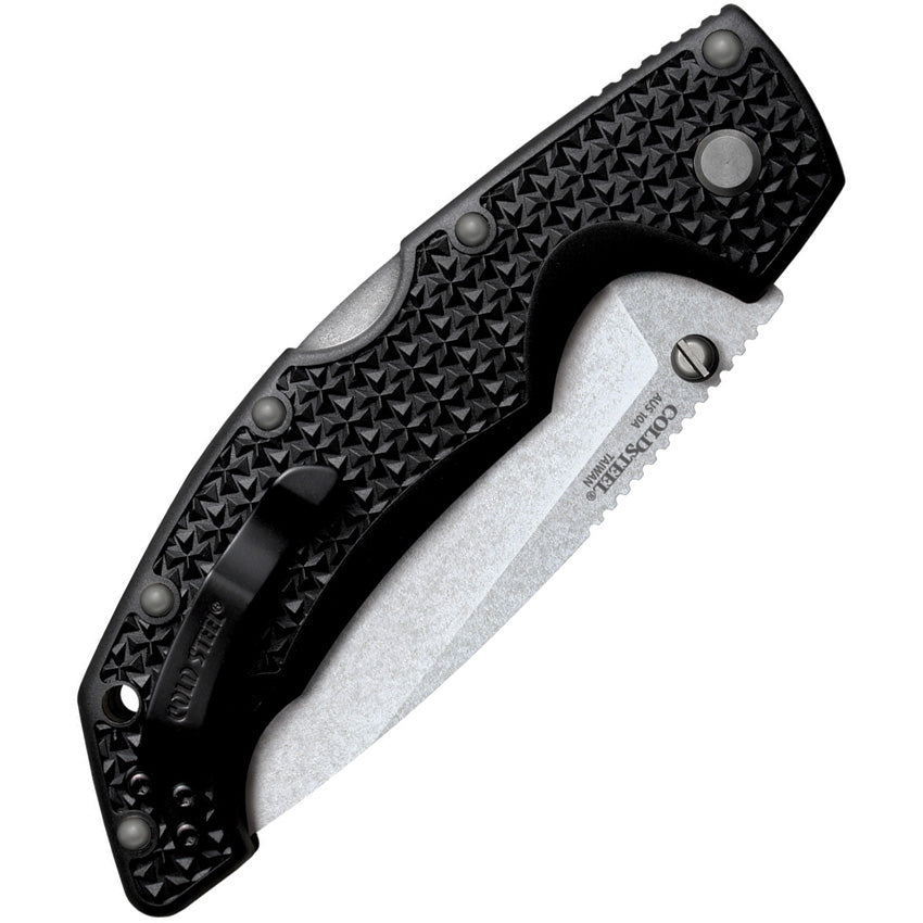Cold Steel Large Voyager Tactical Folding Knife - Premium Stainless Steel Blade, Secure Locking Mechanism for Outdoor, Camping & Survival Use