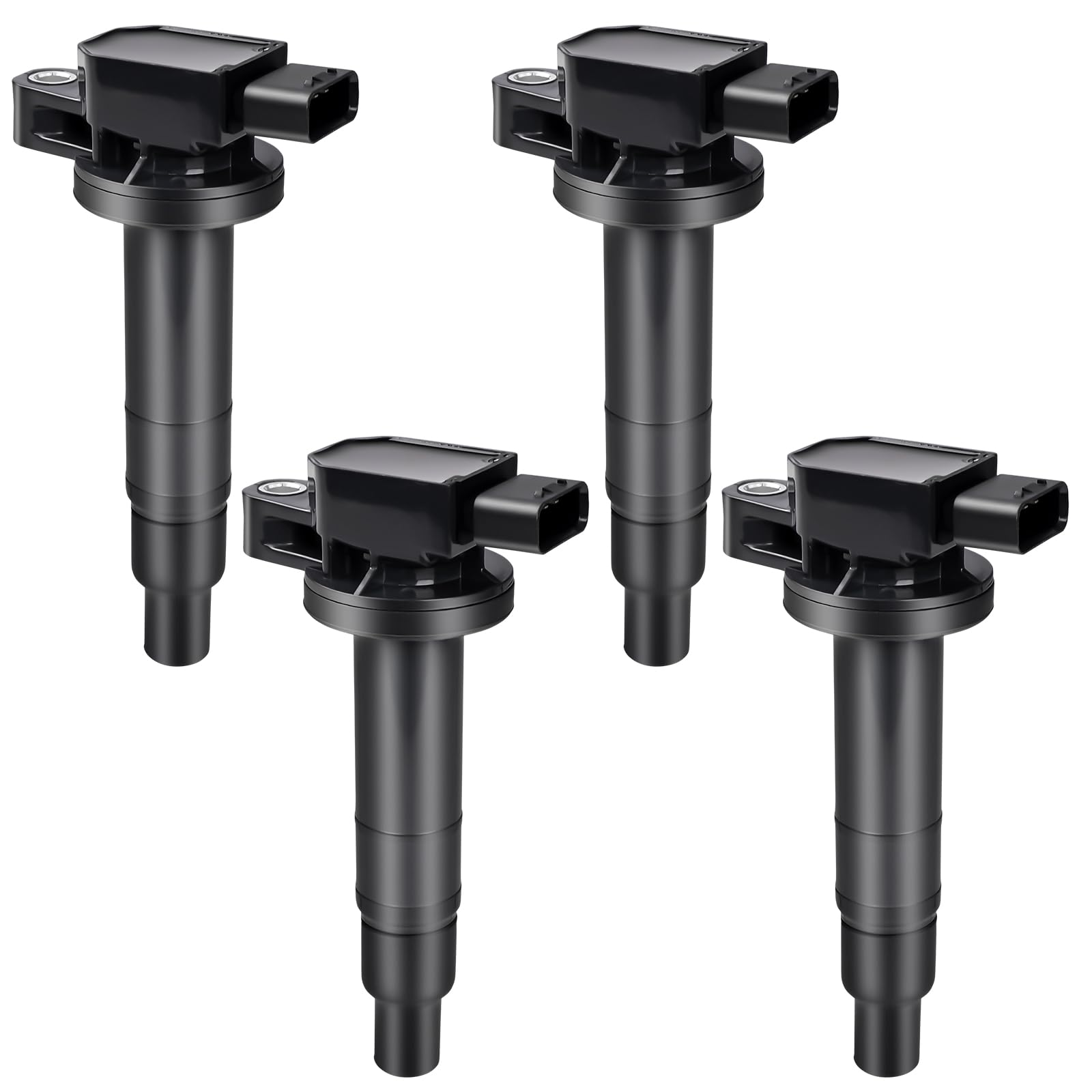 4-Pack Ignition Coils Compatible with Toyota Prius 2001-2019, Yaris 2000-2005, Echo & Scion xA/xB 2004-2006 - 1.3L 1.5L L4 Engine Coil Packs - Replaces UF316, 90919-02240, UF316T, GN10312 - Perfect for Engine Tune-Ups & Performance Upgrades