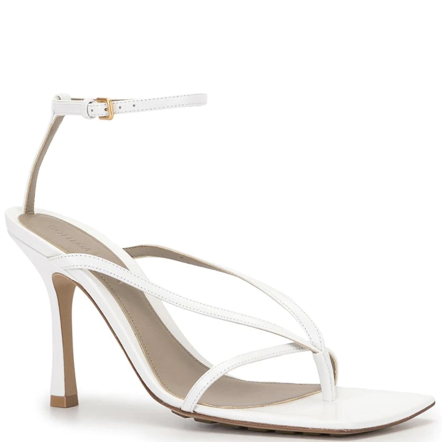Stretch Square Sandal 90 - Women's Comfortable Slip-On Shoes in Optic White | Perfect for Casual Wear, Beach Outings & Summer Fashion