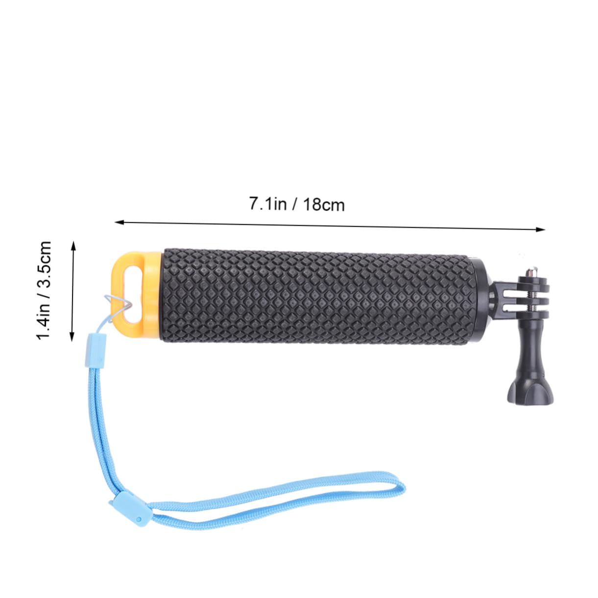 OSALADI Floating Stick Hand Grip - Compact Lightweight Action Camera Accessory for Diving, Snorkeling & Water Sports (Yellow) | Perfect for GoPro, DJI & Underwater Photography