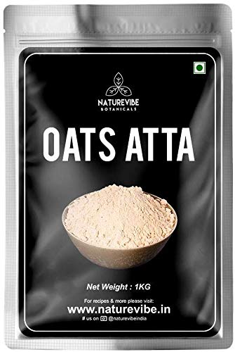 Organic Oats Flour 1Kg (2.2 lbs) | Gluten-Free, Non-GMO Rolled Oats Atta for Baking & Cooking | Perfect for Bread, Cookies, Pancakes & Healthy Breakfast Recipes