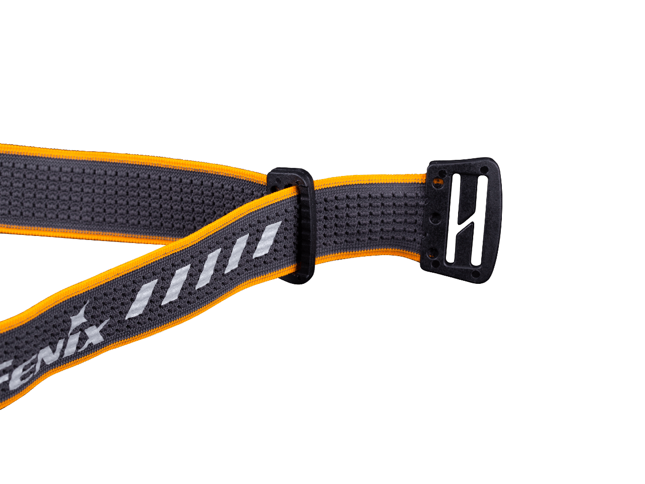 Fenix AFH 03 Grey and Orange Headband - Adjustable Running Headband for Men & Women - Sweat Absorbent Sports Headband for Workout, Cycling, Hiking & Outdoor Activities