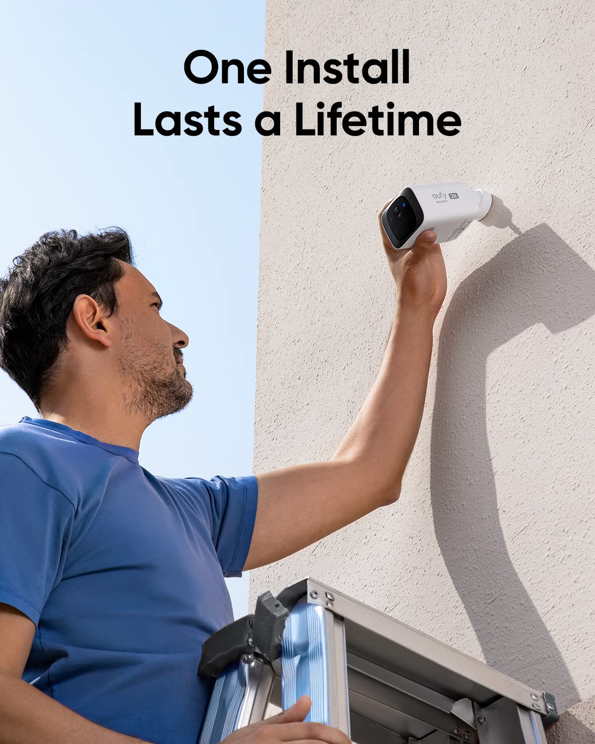 eufy Security S220 SoloCam 2-Cam Pack - Wireless Outdoor Solar Security Camera System with 2K Resolution, No Monthly Fees, 2.4GHz Wi-Fi & HomeBase 3 Compatibility | Always Powered Weatherproof Surveillance for Home, Garage & Backyard Security